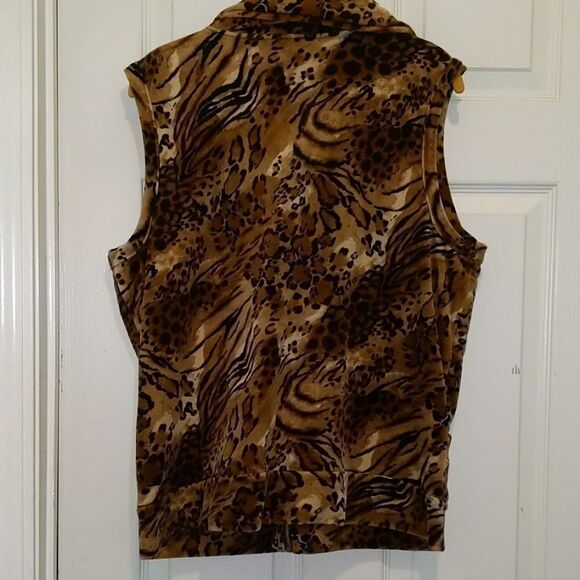 Jones of New York  Signature animal print vest - Picture 4 of 4